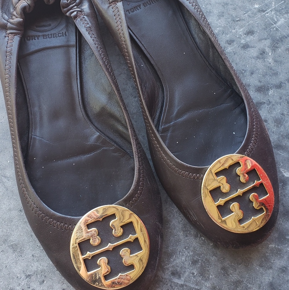 Tory Burch brown flats